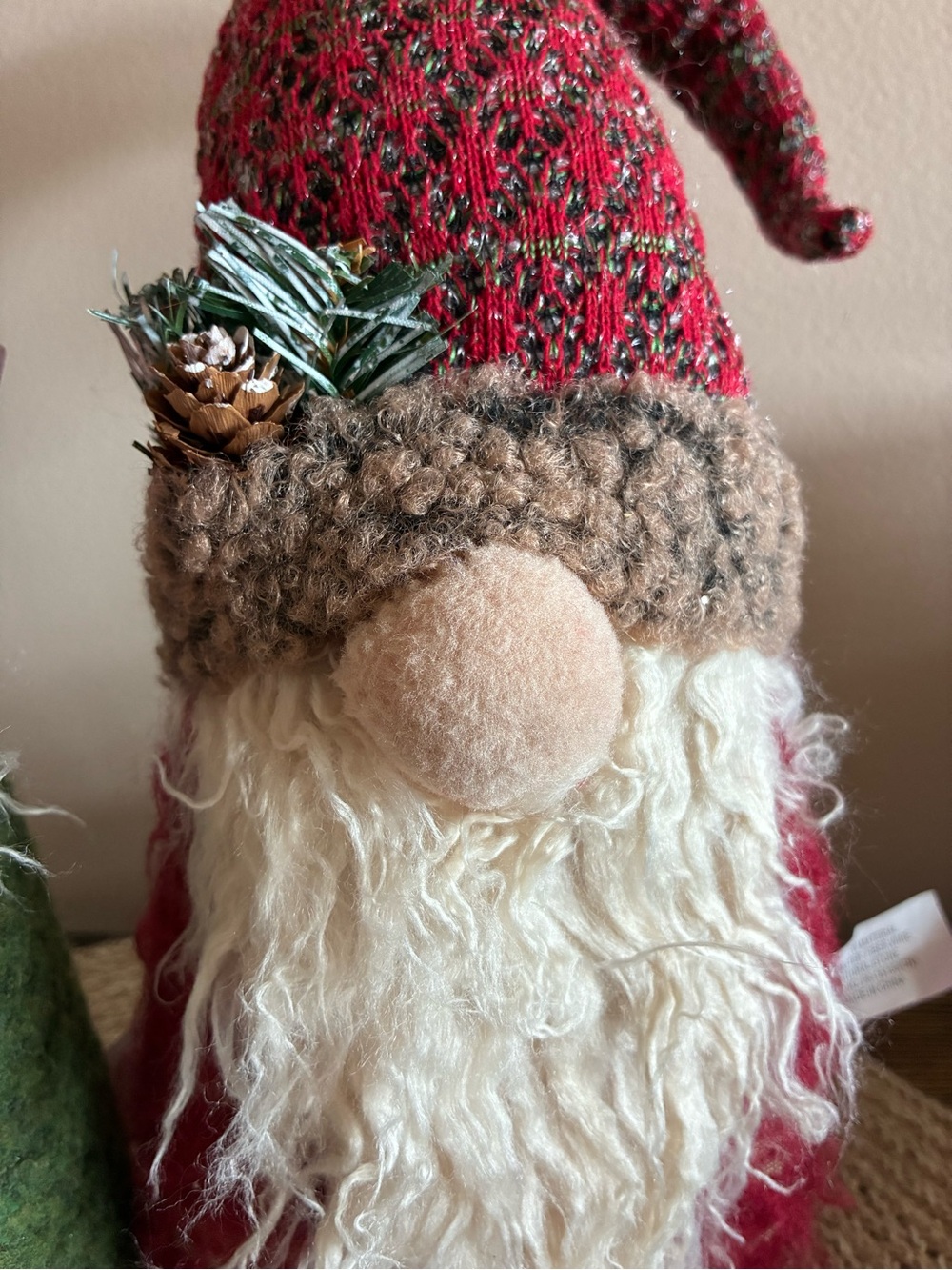 Hobby Lobby Knit-Top Holiday Gnome Duo in Red and Green - Picture 6 of 6
